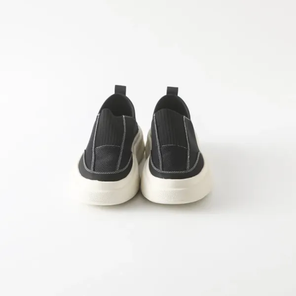 Design Slip-On Platform Sneakers Beige - 7