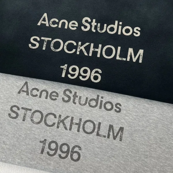 Acne Studios Stockholm 1996 Graphic T-Shirt Black and Gray - 26