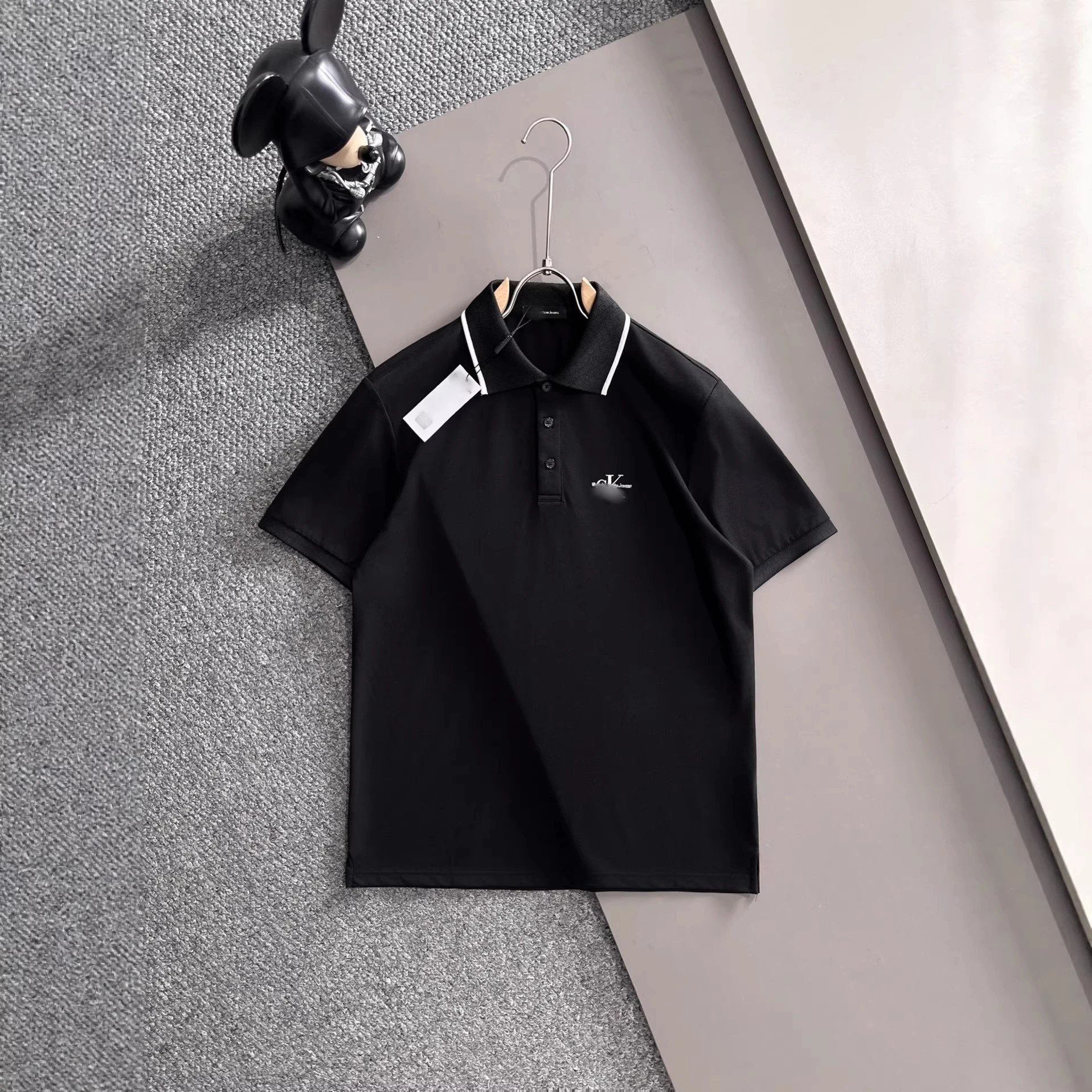 Prada Triangle Logo White Black Green Beige Classic Polo Shirt