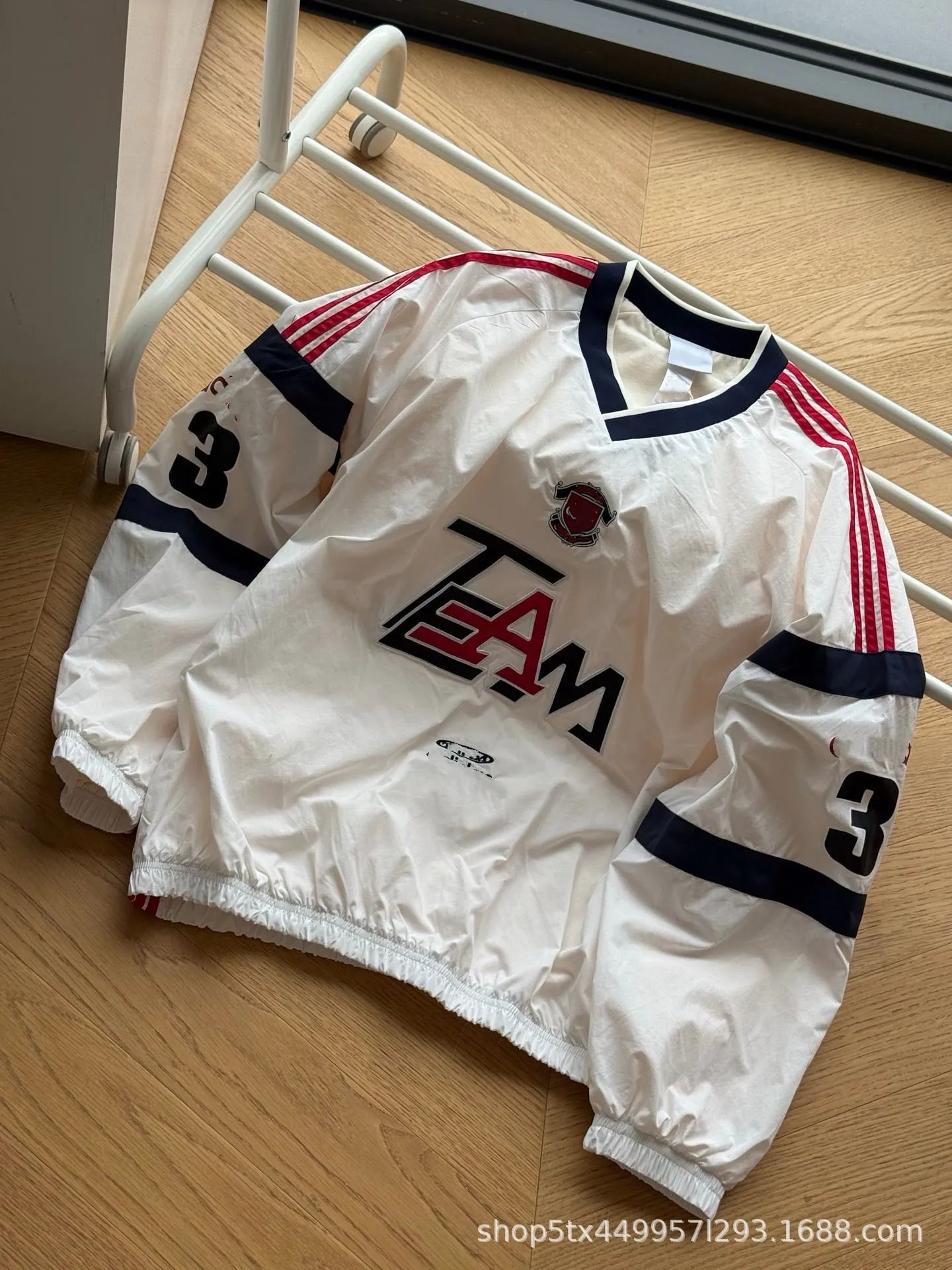 Manchester United x Adidas Inspired Windbreaker White / Red / Navy Outerwear.windbreaker - 3
