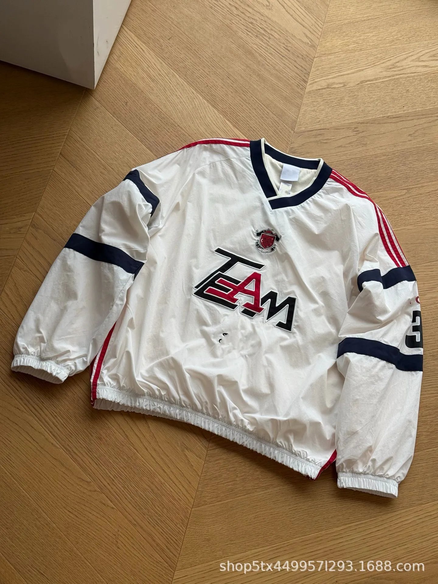 Manchester United x Adidas Inspired Windbreaker White / Red / Navy Outerwear.windbreaker - 4