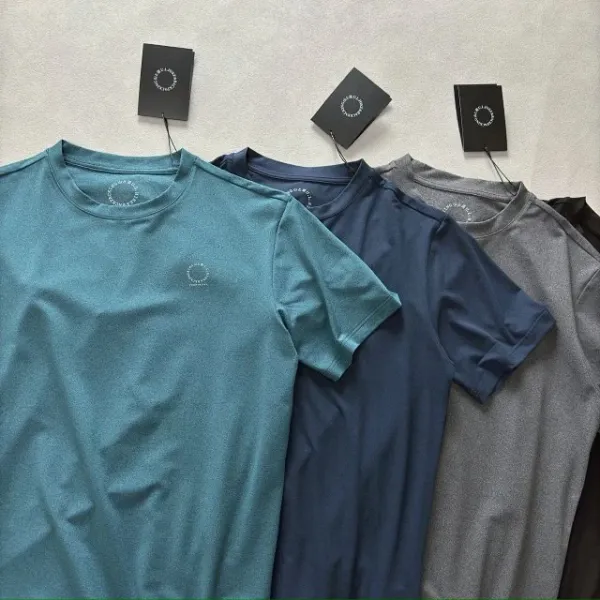 Design Yamatomichi Minimalist Performance T-Shirt Navy, Black, Teal, Gray T-Shirts - 27