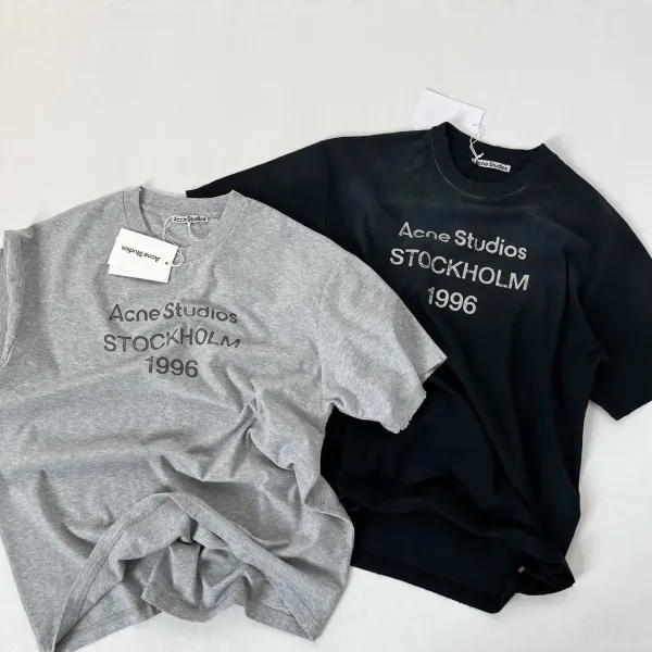 Acne Studios Stockholm 1996 Graphic T-Shirt Black and Gray - 19