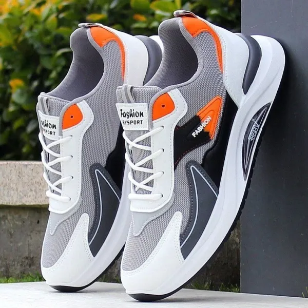 Design Fashion Sport Running Shoes White Navy Gray Sneakers Running Shoes - 2