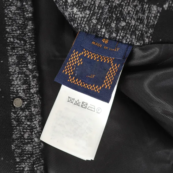 Vetements Pixelated Knit Bomber Jacket Black Outerwear Jacket - 12