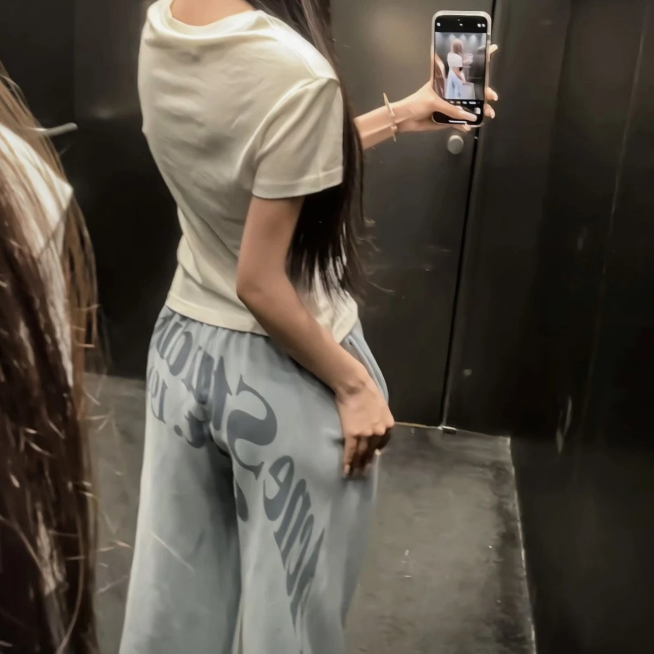 Acne Studios Est. 1996 Light Blue Graphic Sweatpants