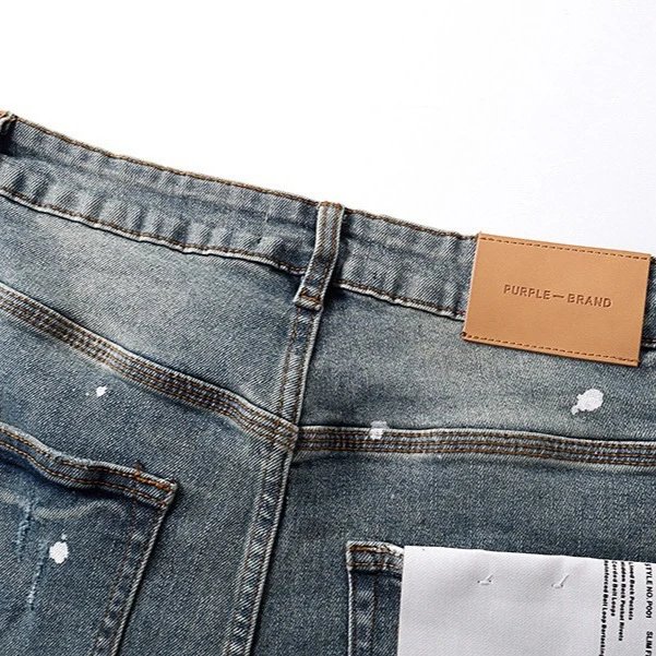 Purple Brand Distressed Blue Flared Jeans