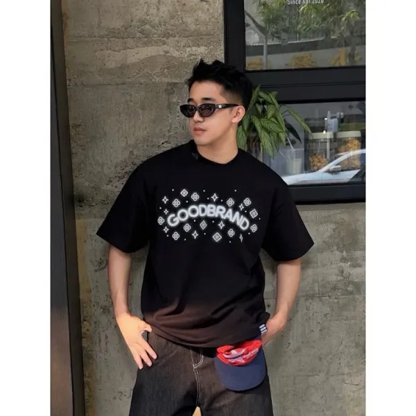 GOOD BRAND Graphic Print Oversized T-Shirt Black - 5