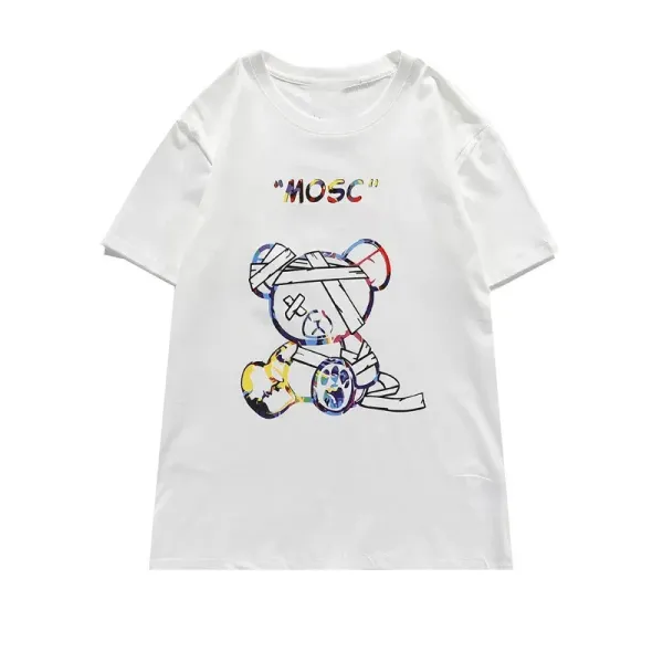 Design INO Bear Graphic Print Black T-Shirt T-Shirts - 4