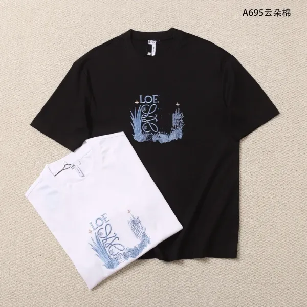 Loewe Botanical Print White T-Shirt - 3