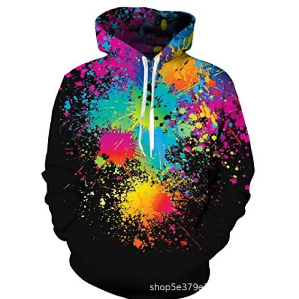 Design Anime Collage 3D Print Hoodie Multicolor - 11