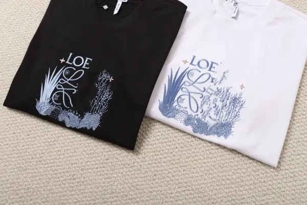 Loewe Botanical Print White T-Shirt - 5