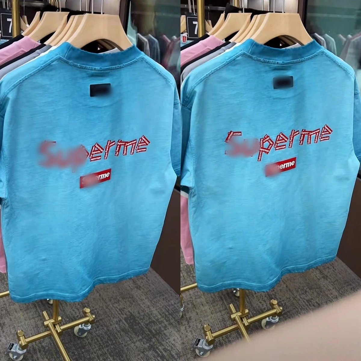 Supreme Box Logo T-Shirt Light Blue