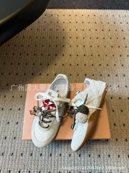 Maison Margiela Tabi Sneakers Black Mesh with Decorative Laces and Charms - 15