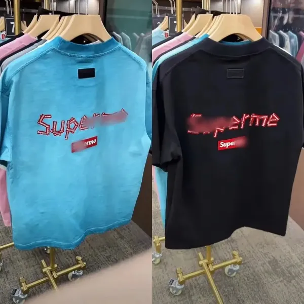 Supreme Box Logo T-Shirt Light Blue - 4