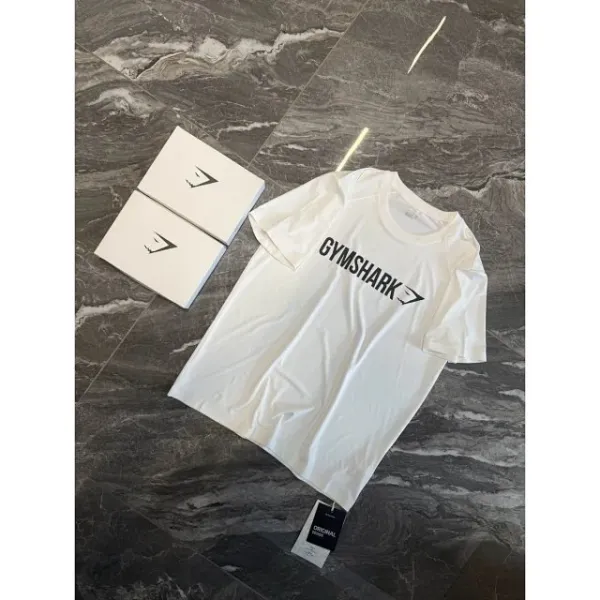 Gymshark Performance T-Shirt White / Black - 12