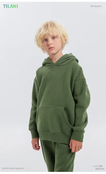 Design Oversized Hoodie and Sweatpants Set Sage Green Casual Set - 33