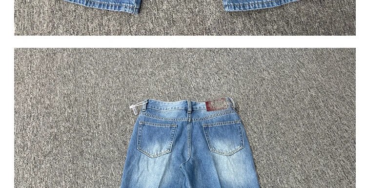 Design Wide-Leg Flared Jeans Blue - 9