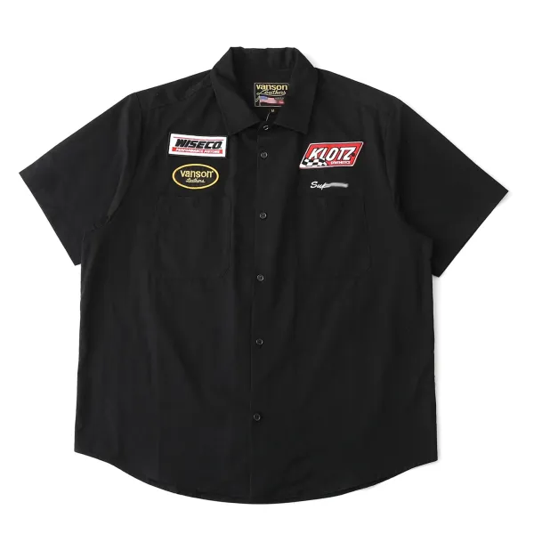 Vanson Leather x Supreme x Wiseco x Klotz Racing Pinstripe Work Shirt White - 10