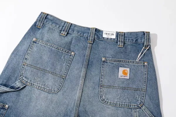 Carhartt Work In Progress Double Knee Shorts Black Denim - 18