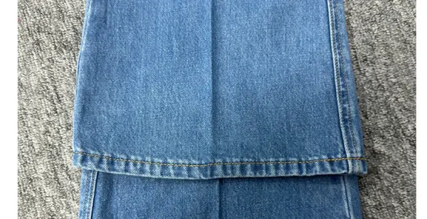 Design Wide-Leg Flared Jeans Blue - 29