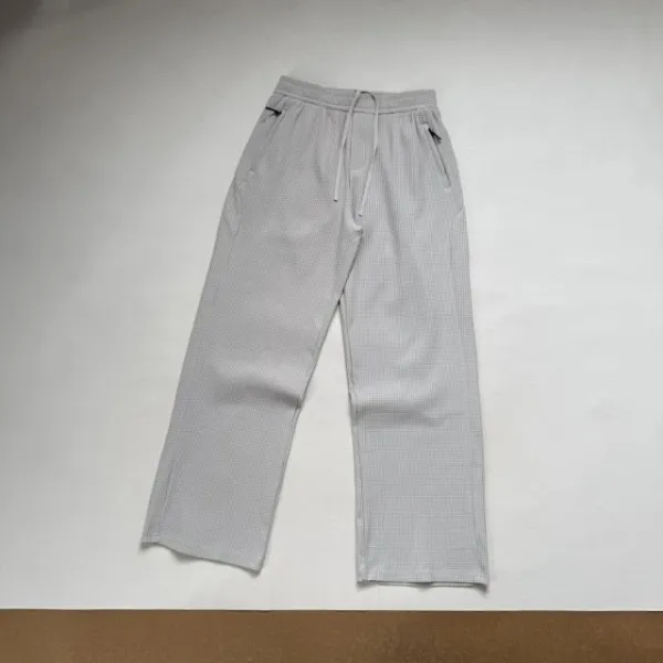 Design Yuxian 2023 Collection Waffle Knit Set Gray Pants and Sweater Sets - 20