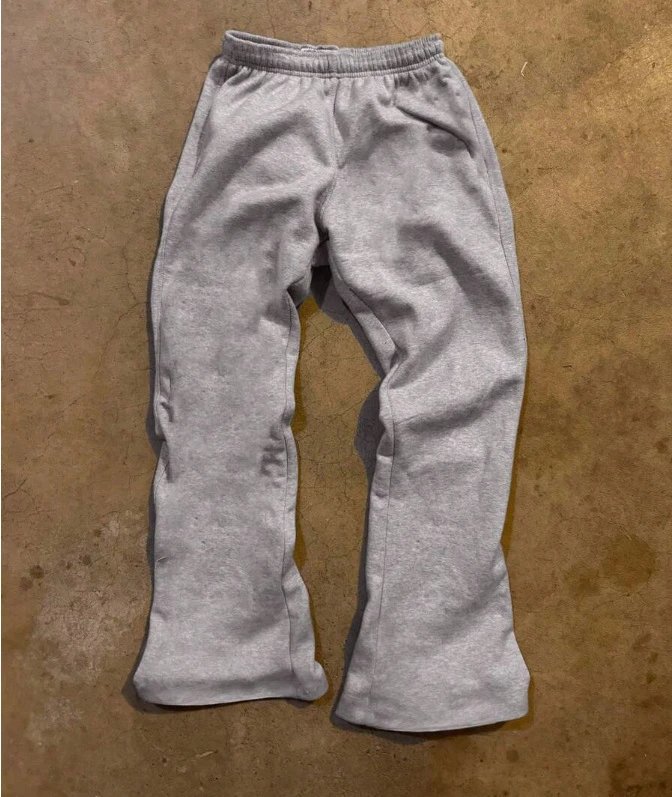 Design Saint Tears Sweatpants Brown with Patchwork and Side Lettering Sweatpants - 14