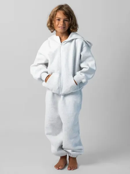 Design Oversized Zip-Up Hoodie and Jogger Set Gray - 15