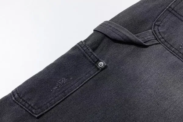 Carhartt Work In Progress Double Knee Shorts Black Denim - 31