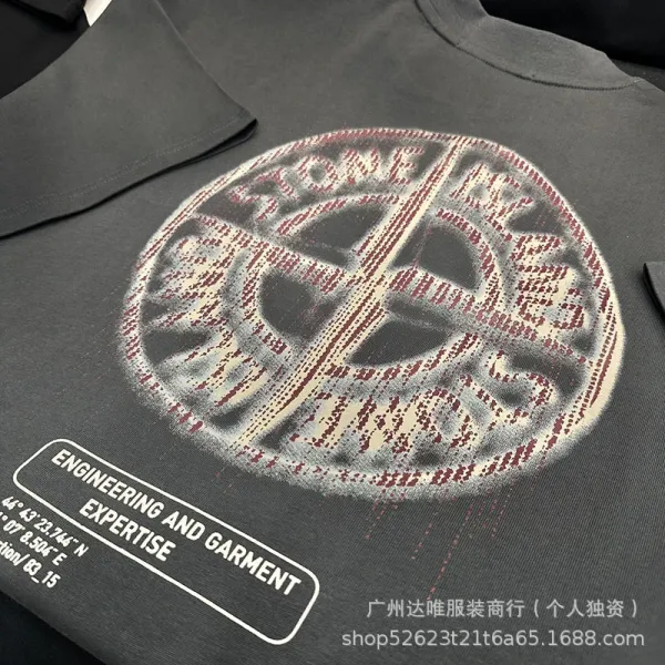Stone Island Compass Logo Oversized T-Shirt Black / Off-White / Black - 10