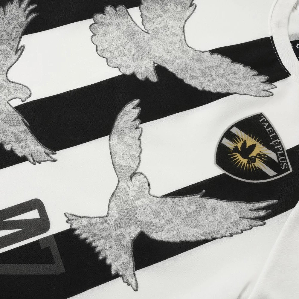 Design Taelplus Dove Stripe Jersey White / Black Jersey - 6