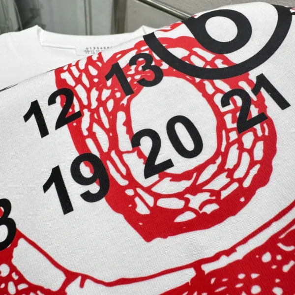 Comme des Garçons Number Print White T-Shirt - 30
