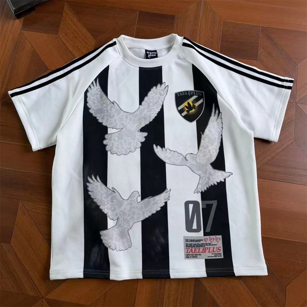 Design Taelplus Dove Stripe Jersey White / Black Jersey - 4