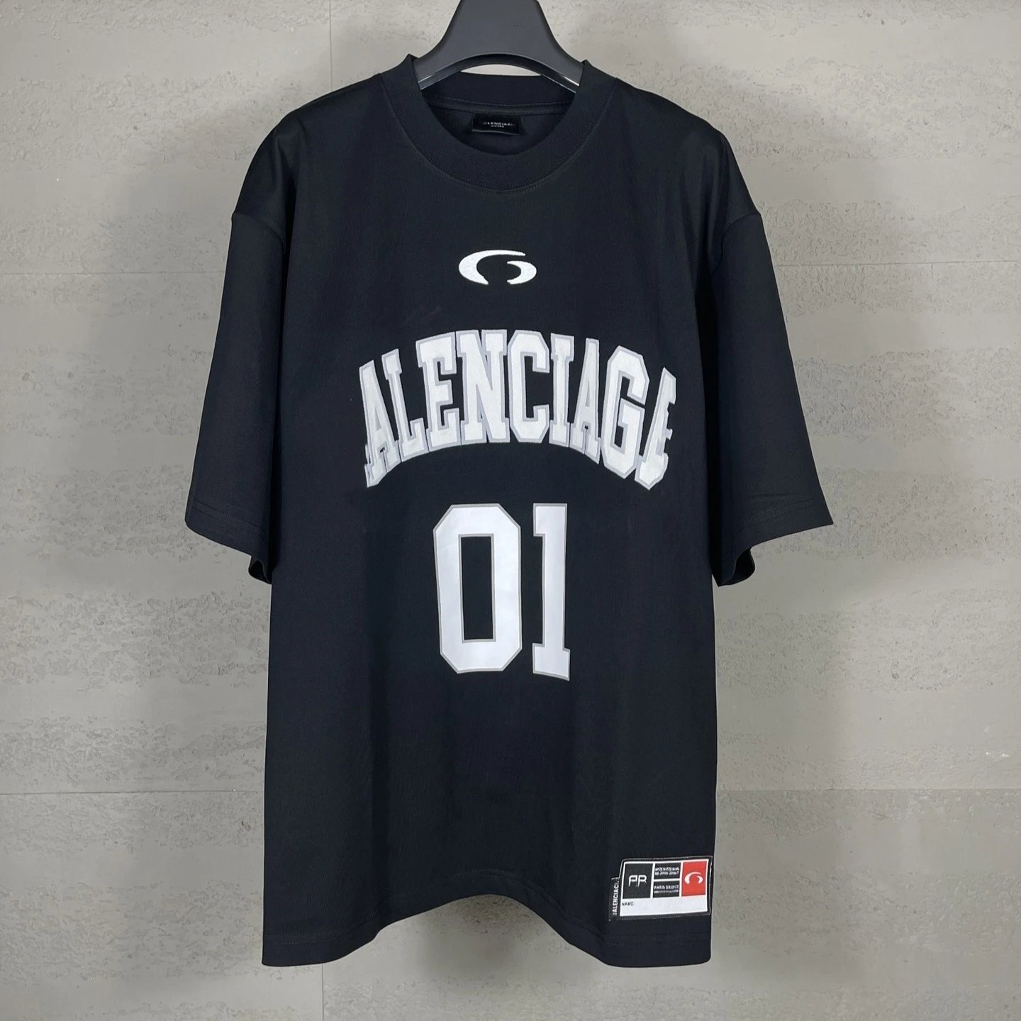 Balenciaga 01 Black Oversized T-Shirt