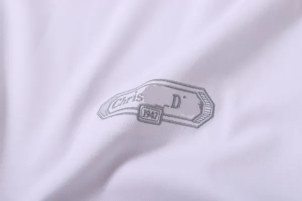 Dior CD Logo Embroidered Black T-Shirt - 7