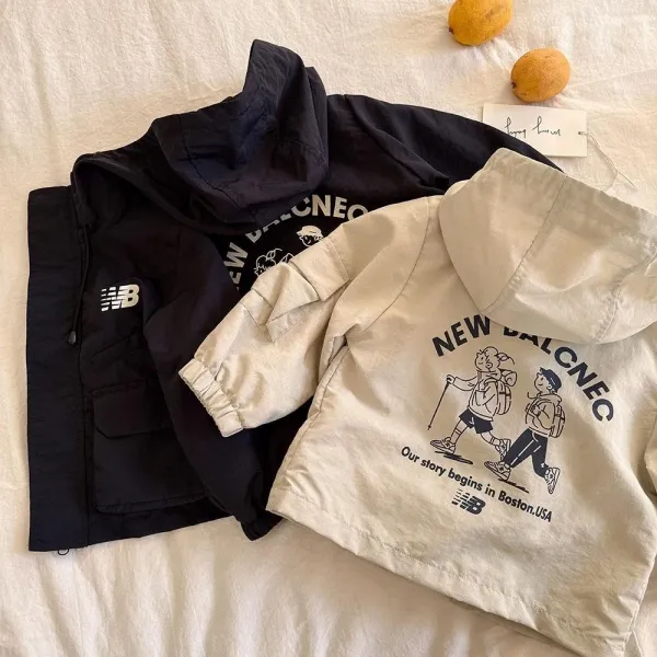 New Balance Windbreaker Jacket and Shorts Set Black Outerwear - 2