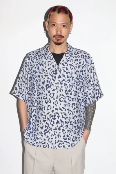 Design Wacko Maria Lucha Libre Fight Club Hawaiian Shirt Blue Shirt - 7