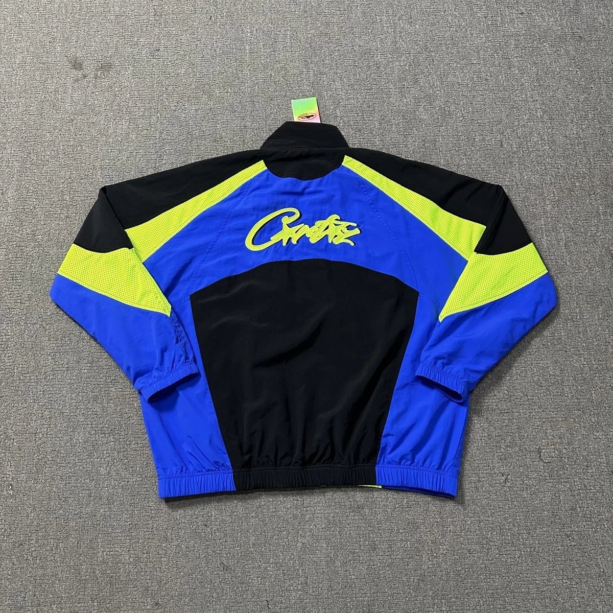 Corteiz Mesh Panel Windbreaker Jacket Black White Pink Outerwear - 5