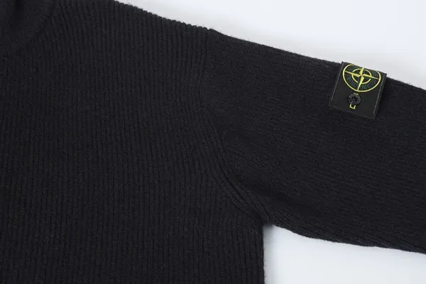 Stone Island Knit Cardigan Black with White Trim Outerwear.cardigan - 13