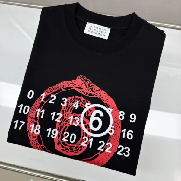 Comme des Garçons Number Print White T-Shirt - 27
