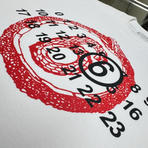 Comme des Garçons Number Print White T-Shirt - 31