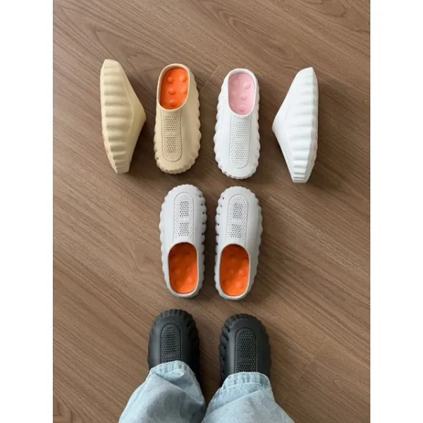 Design Mind 001 White Perforated Slip-On Sneakers - 19