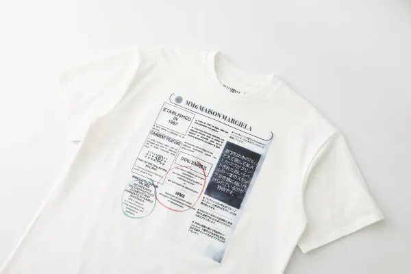 MM6 Maison Margiela Graphic Print White T-Shirt - 14