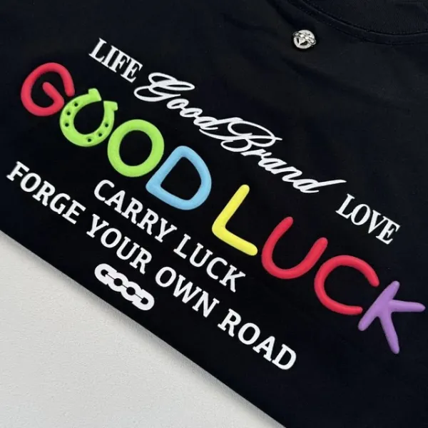 GOOD BRAND Rainbow Logo Graphic T-Shirt Black - 21