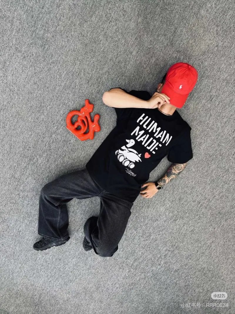 Human Made Duck Roller Skate T-Shirt Black - 5