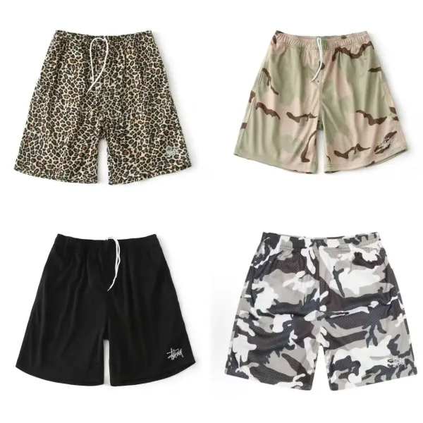 Stussy Leopard Print Drawstring Shorts Multicolor - 2
