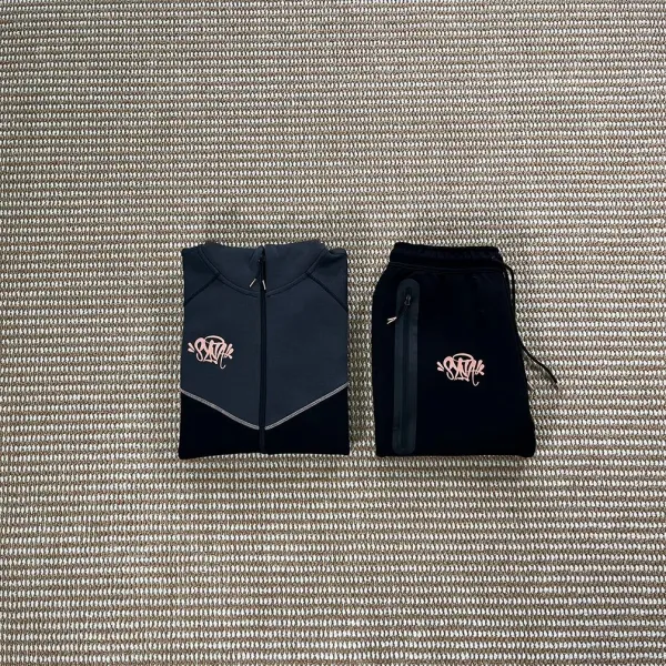 Design Track Set Black with Pink Logo Tracksuit - 1