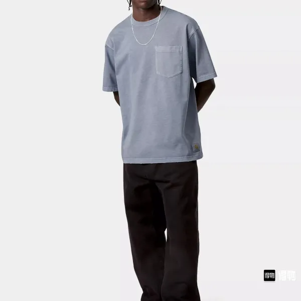 Carhartt Work In Progress Carhartt WIP Pocket T-Shirt Charcoal Gray T-Shirt T-Shirts - 5