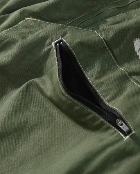 Design Anorak Hooded Windbreaker Army Green Outerwear - 7