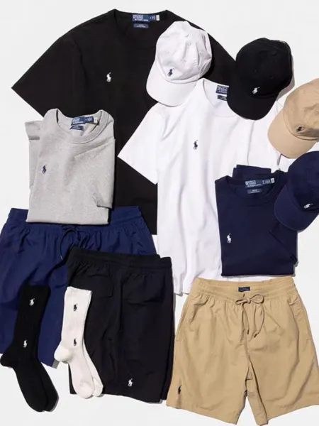Polo Ralph Lauren Classic Swim Trunks Navy, Black, and Khaki Shorts - 28